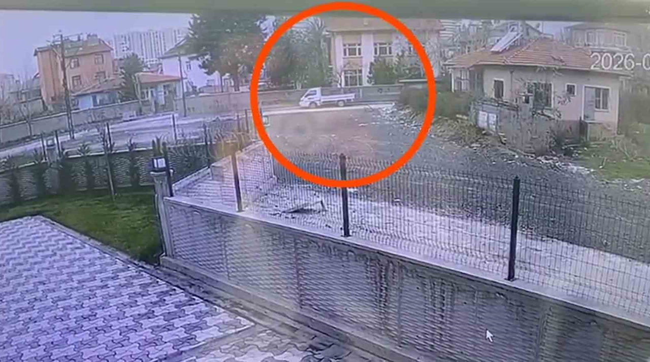 OLAY GÜVENLİK KAMERASINA YANSIDI