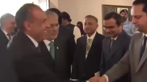 Pakistan Dışişleri Bakanı Muhammed Ishaq Dar, başkent İslamabad'daki Türkiye-Pakistan-Mısır-Suudi...