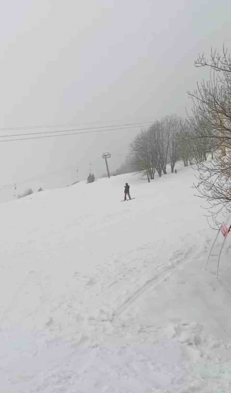ULUDAĞ’DA MART SONUNDA KAR SÜRPRİZİ FIRTINA ETKİLİ OLDU