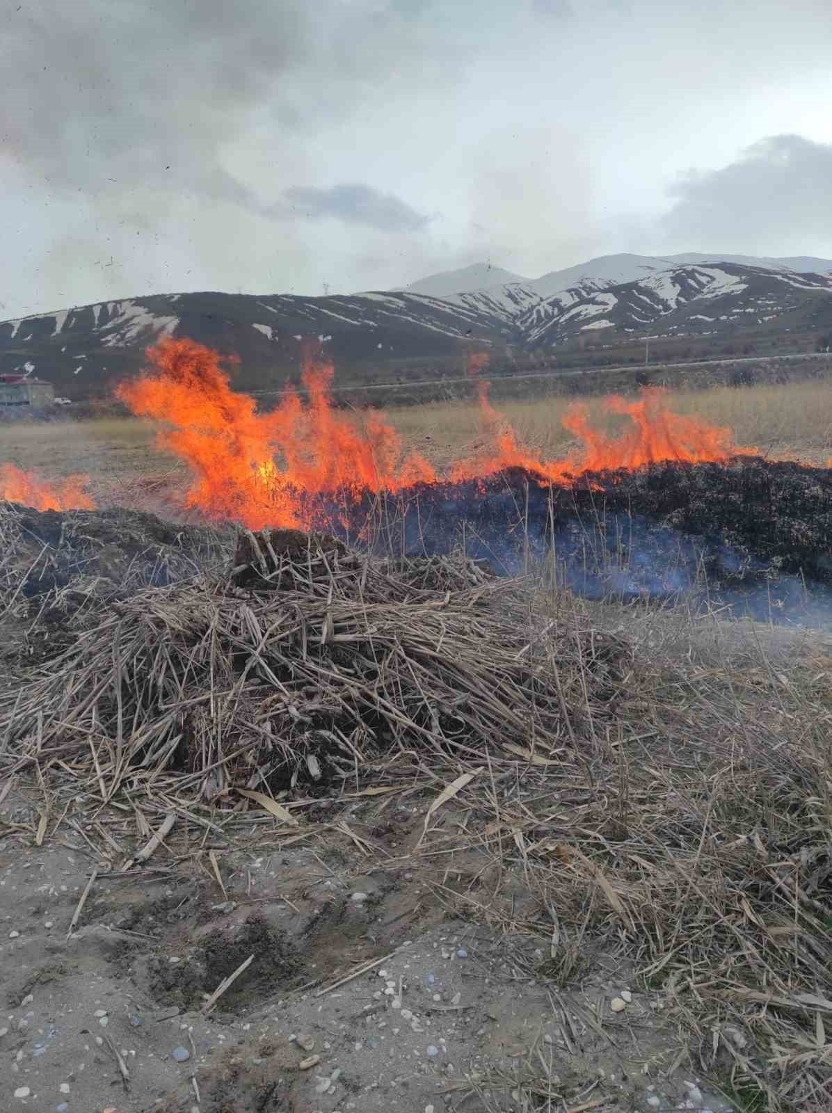 VAN'IN GEVAŞ İLÇESİNDE ÇIKAN ANIZ YANGINI İTFAİYE EKİPLERİ TARAFINDAN SÖNDÜRÜLDÜ.