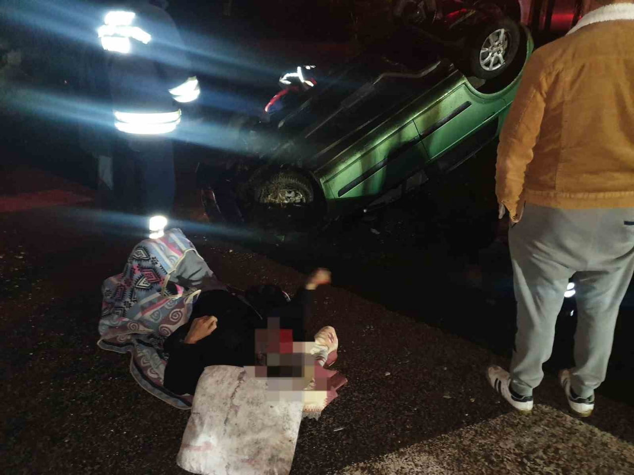 YOZGAT’TA MEYDANA GELEN TRAFİK KAZASINDA 2 KİŞİ YARALANDI.-