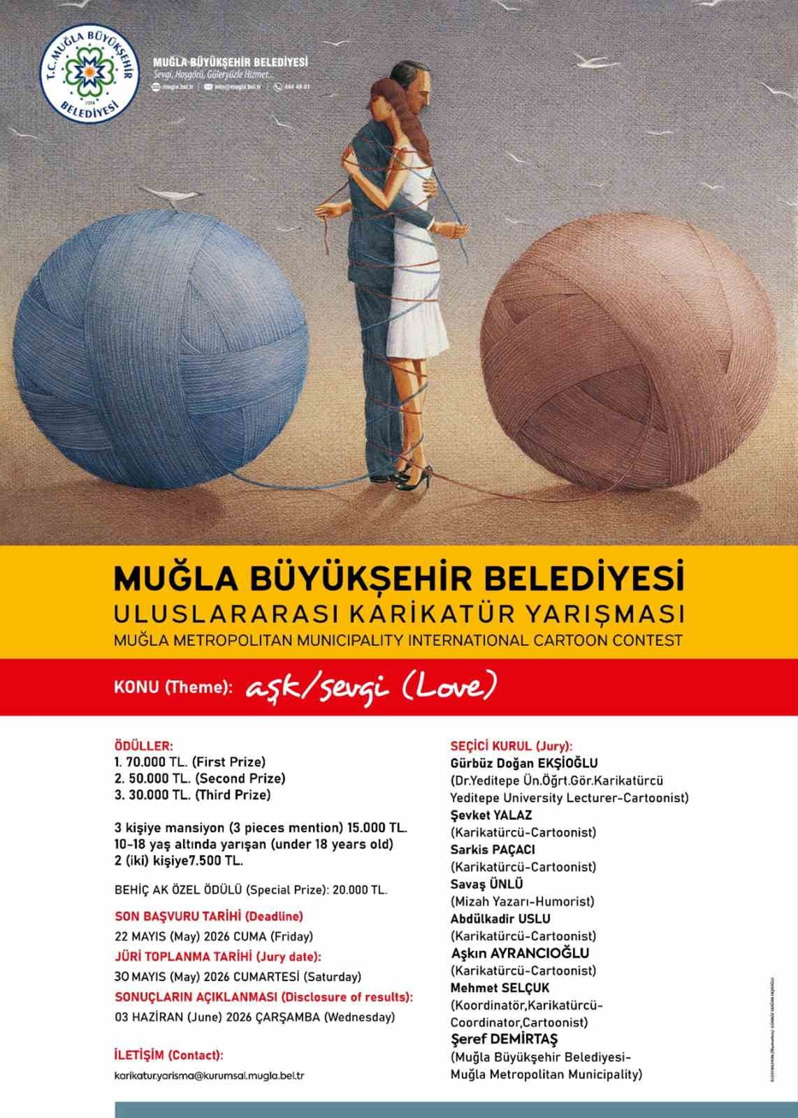 6. ULUSLARARASI KARİKATÜR YARIŞMASI BAŞLIYOR