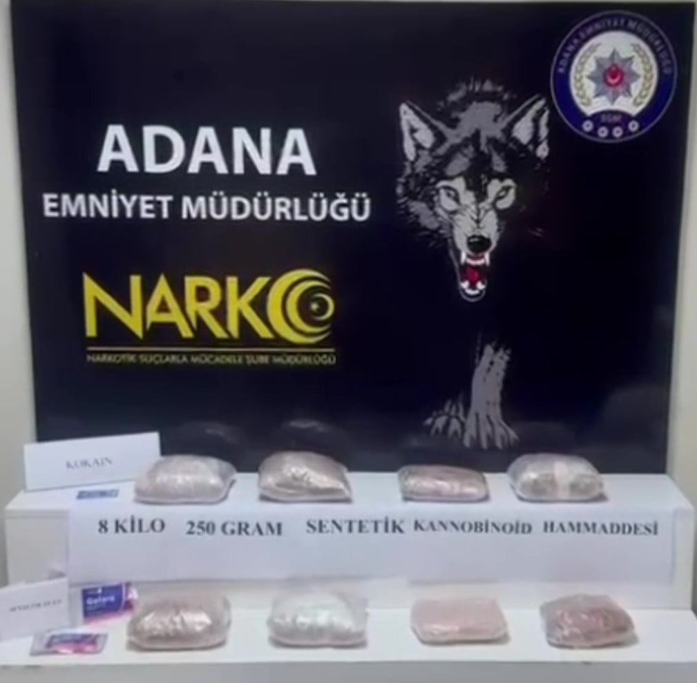 ADANA'DA BİR PANELVAN ARAÇ İÇERİSİNDEN 825 KİLO BONZAİ YAPIMINDA KULLANILAN 8 KİLO 250 GRAM...