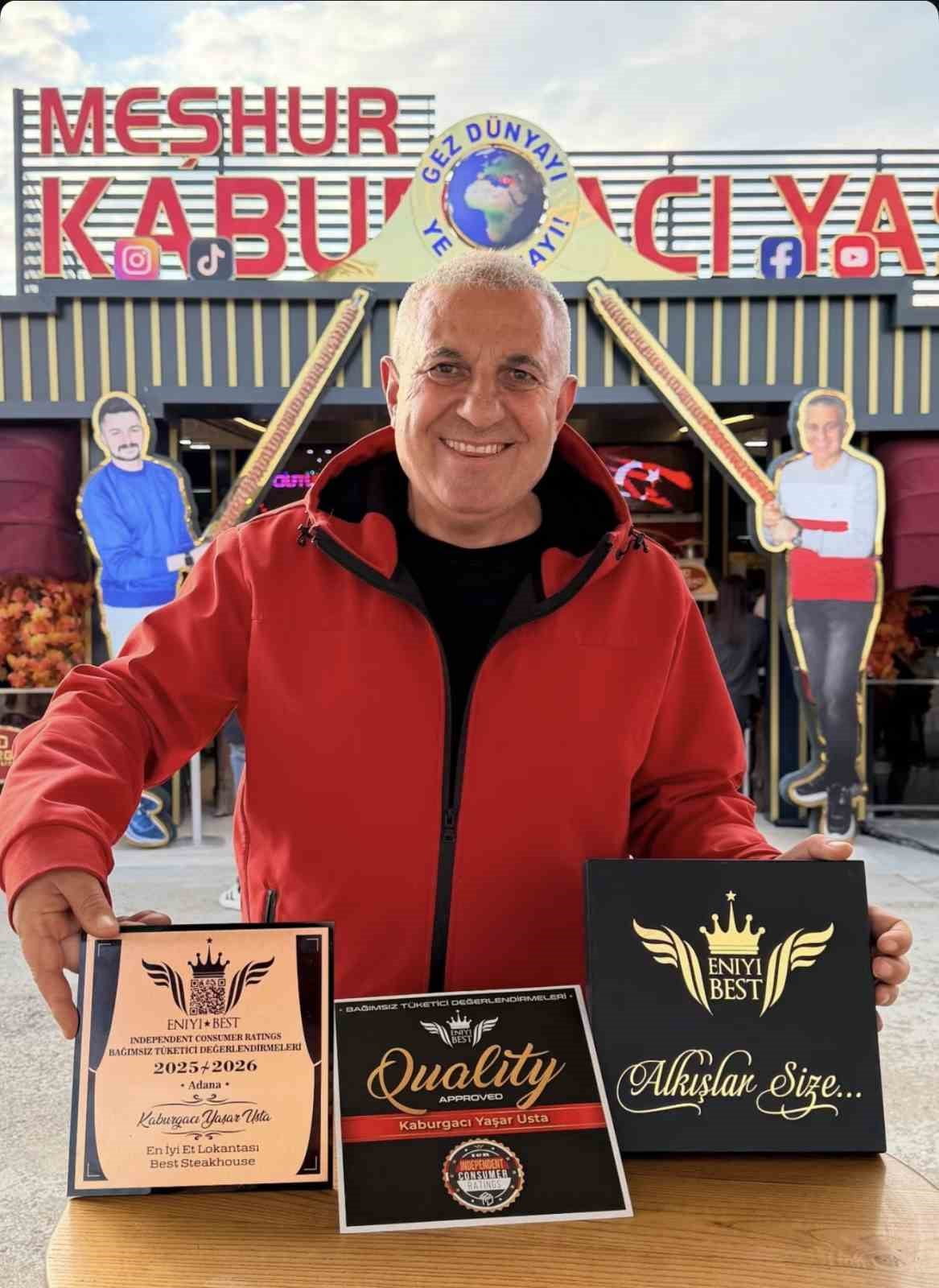 ADANALI KEBAPÇI KABURGACI YAŞAR USTA, BAĞIMSIZ TÜKETİCİ DEĞERLENDİRMELERİ SONUCUNDA 'EN İYİ ET...