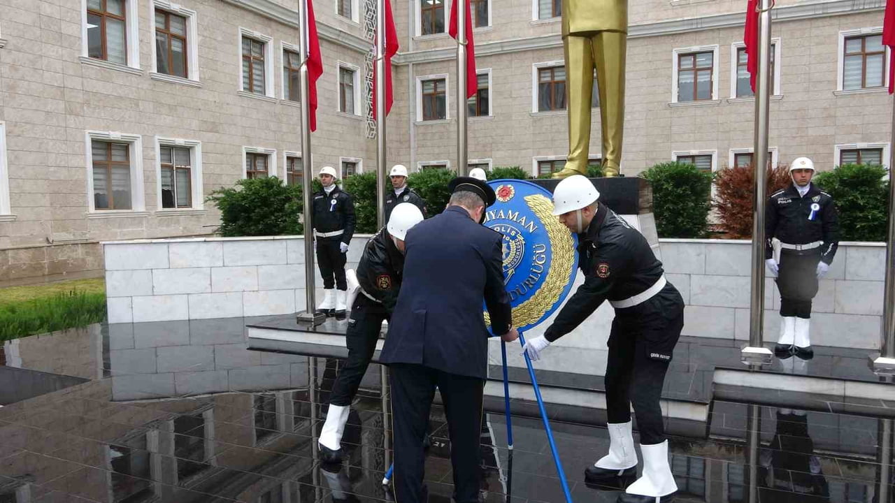 ADIYAMAN’DA TÜRK POLİS TEŞKİLATI'NIN 181. KURULUŞ YILDÖNÜMÜ DÜZENLENEN TÖRENLE KUTLANDI.