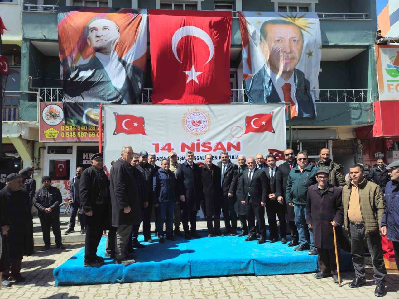 AĞRI'NIN DİYADİN İLÇESİNDE DÜŞMAN İŞGALİNDEN KURTULUŞUNUN 108. YIL DÖNÜMÜ, CADDE ORTASINDA...