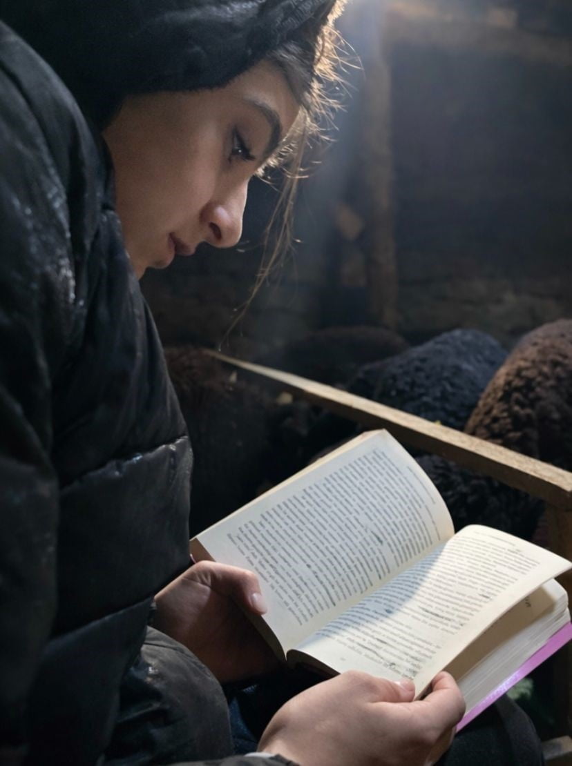 AĞRI'NIN PATNOS İLÇESİNDE YAŞAYAN MENEKŞE SEVİNÇ, GÜNDÜZ HAYVANLARLA İLGİLENEREK AİLESİNE YARDIMCI...