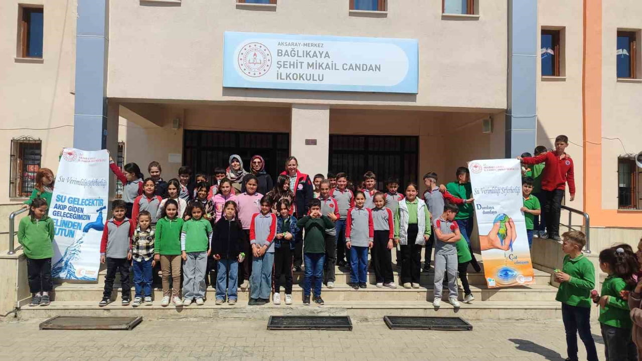 AKSARAY'DA YÜRÜTÜLEN SU VERİMLİLİĞİ SEFERBERLİĞİ KAPSAMINDA İLKOKUL ÖĞRENCİLERİNE YÖNELİK...