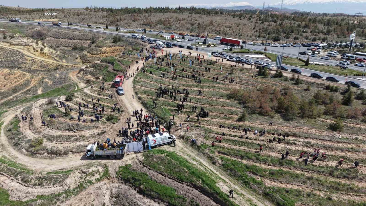 AKSARAY’DA ŞEHİTLER ANISINA TÜRKİYE YÜZYILI MEHMETÇİK HATIRA ORMANI’NDA 2 BİN 500 FİDAN TOPRAKLA...