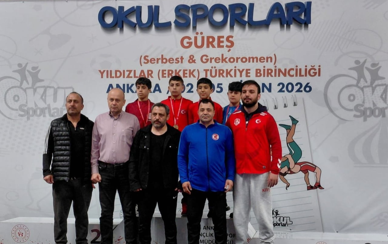ANKARA’DA DÜZENLENEN OKUL SPORLARI GÜREŞ GREKOROMEN YILDIZLAR TÜRKİYE BİRİNCİLİĞİ MÜSABAKALARINDA...