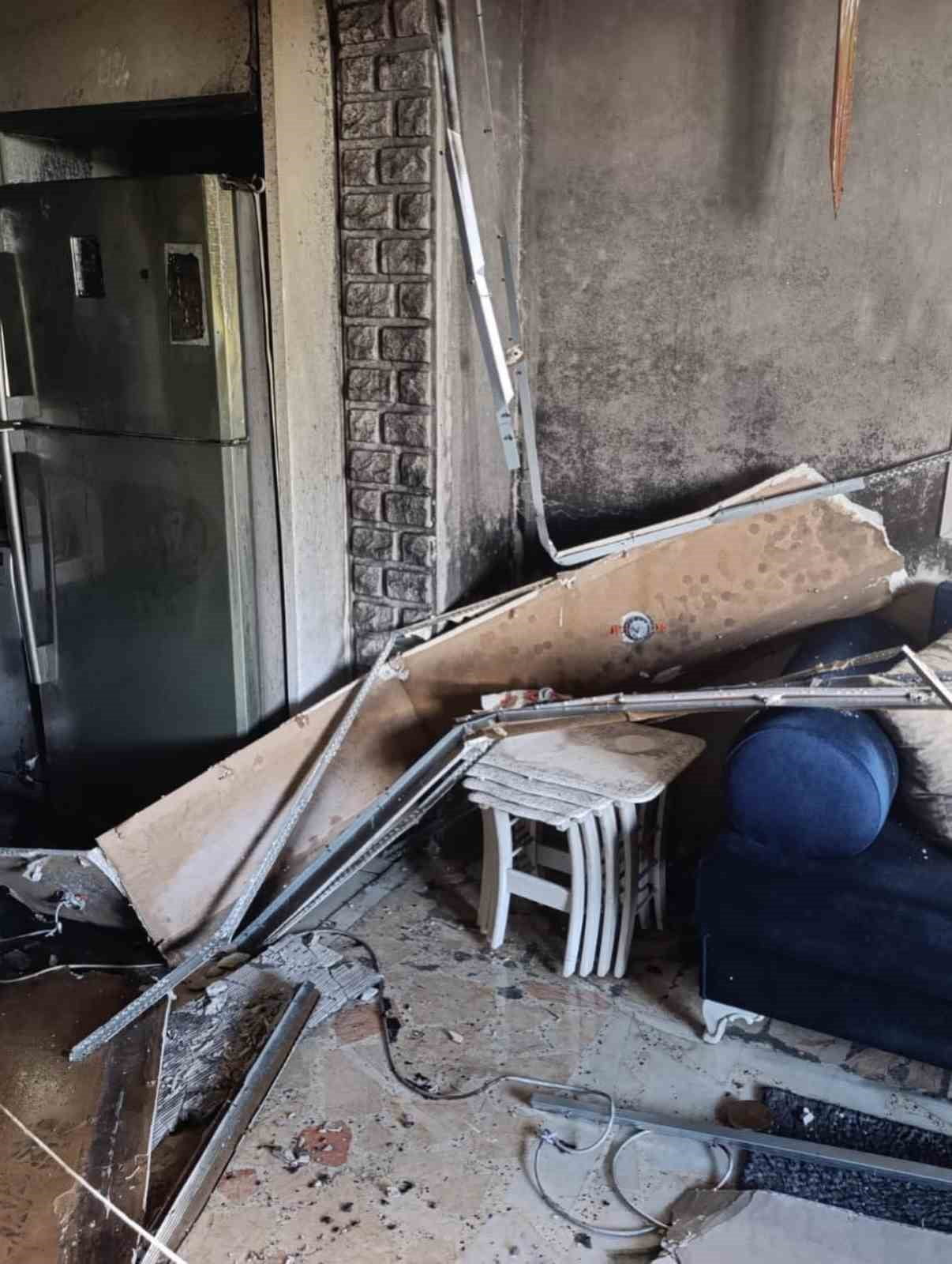 ANTAKYA'DA EV YANGINI