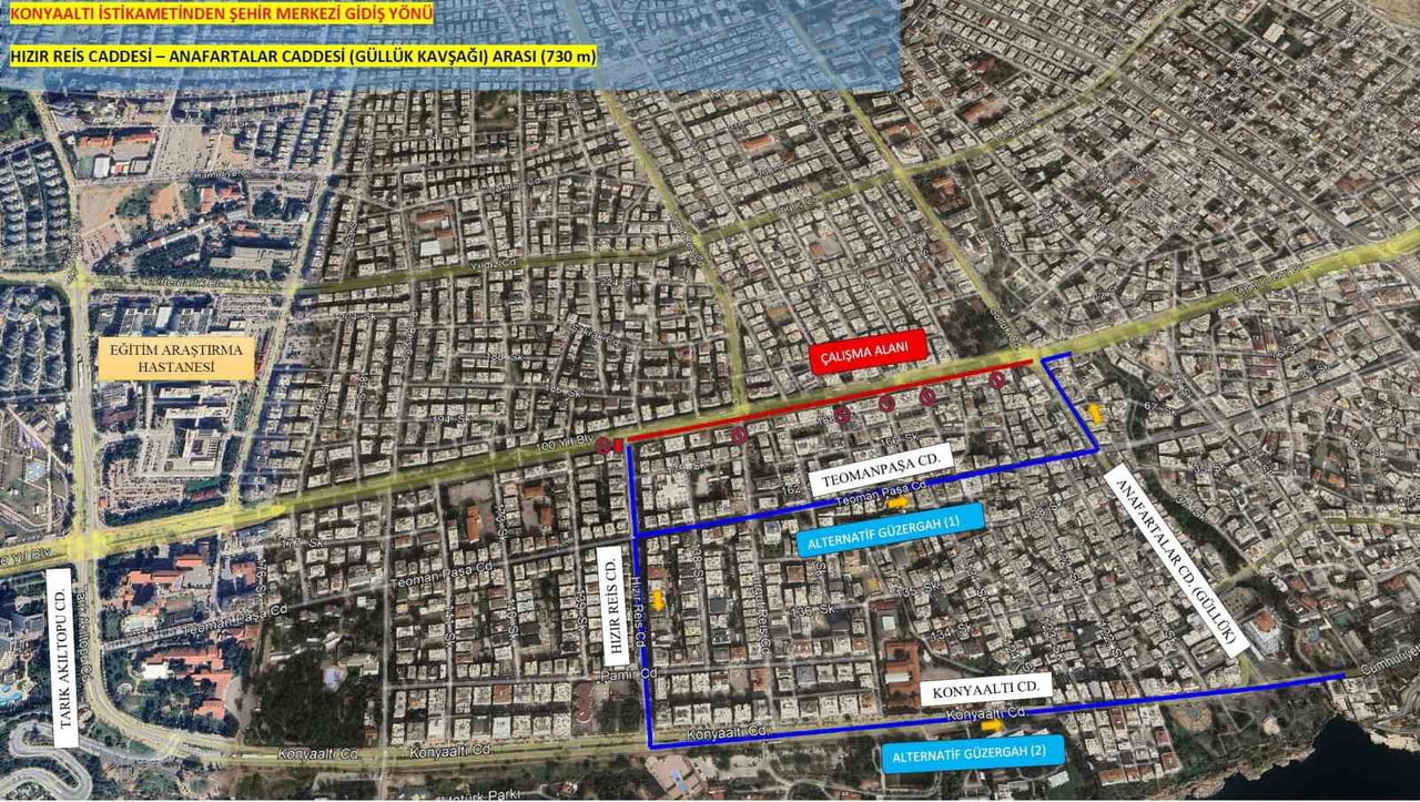 ANTALYA BÜYÜKŞEHİR BELEDİYESİ 100. YIL BULVARI ÜZERİNDE ALTYAPI KURUM VE KURULUŞLARININ...