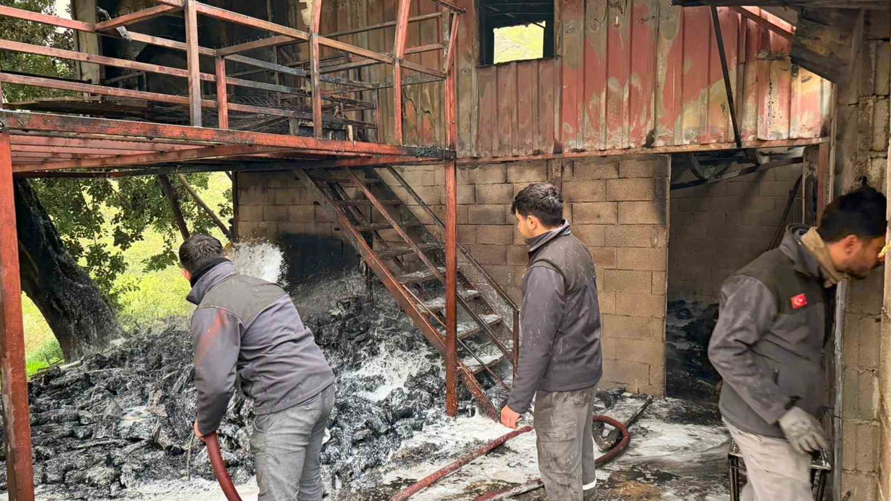 ANTALYA’NIN ALANYA İLÇESİNDE MÜSTAKİL EVDE ÇIKAN YANGIN KORKU DOLU ANLARA NEDEN OLDU.