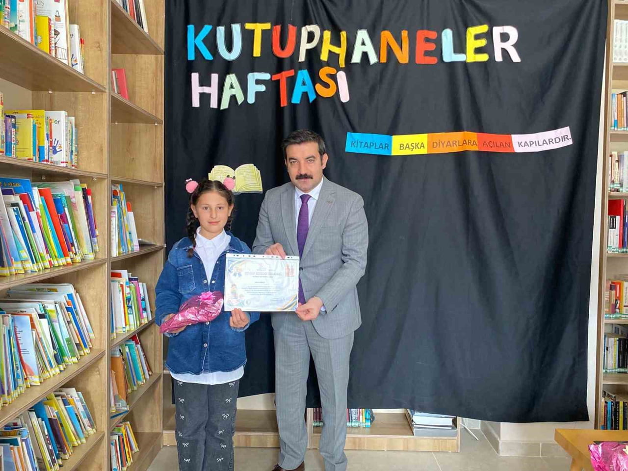 ARPAÇAY’DA KÜTÜPHANE HAFTASI ETKİNLİĞİ(KARS-İHA)