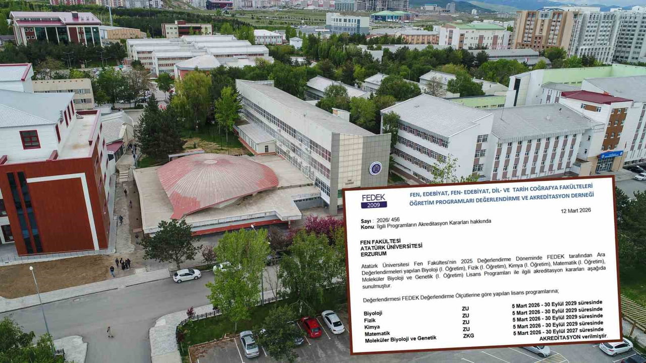 ATATÜRK ÜNİVERSİTESİ FEN FAKÜLTESİ, KALİTE ODAKLI EĞİTİM ANLAYIŞINI BİR KEZ DAHA TESCİLLEYEN...
