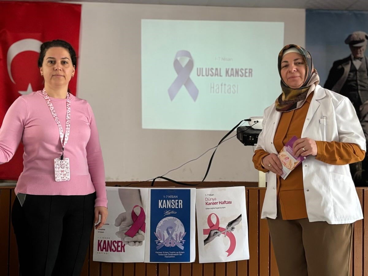 AYDIN'IN SÖKE İLÇESİNDE DÜZENLENEN EĞİTİMDE, ÖĞRENCİ, VELİ VE ÖĞRETMENLERE KANSERDE ERKEN TEŞHİSİN...