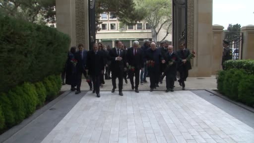 Azerbaycan-Türkiye-Kuzey Kıbrıs Türk Cumhuriyeti (KKTC) parlamentolar arası dostluk grubu üyeleri...