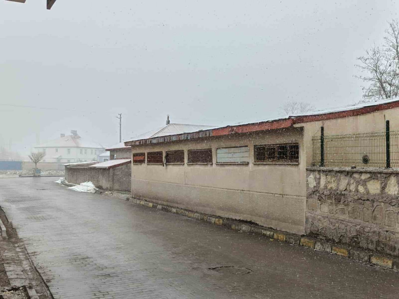 BAHAR GELMEDEN KIŞ GERİ DÖNDÜ DİYADİN’E KAR SÜRPRİZİ