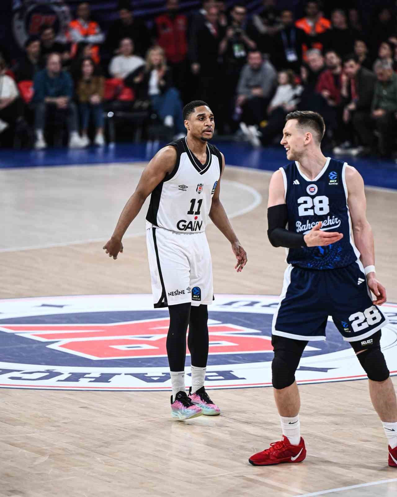 BEŞİKTAŞ GAİN, EUROCUP YARI FİNAL SERİSİ İKİNCİ MAÇINDA BAHÇEŞEHİR KOLEJİ'Nİ 82-72 MAĞLUP EDEREK...