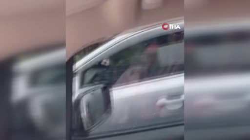 Beylikdüzü’nde kadın sürücüye hakaret edip aynasına vurdu