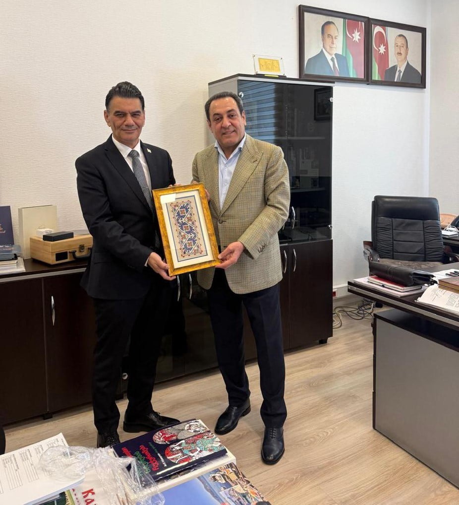 BRTK YÖNETİM KURULU BAŞKANI ÖZDEMİR TOKEL (SOLDA), AZERBAYCAN DEVLET TELEVİZYONU AZTV’YE ZİYARET...