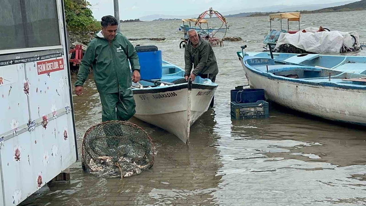 BURSA'DAKİ ULUABAT GÖLÜ'NDEKİ SU MİKTARININ ARTMASI, BUNA BAĞLI BALIĞININ AZ ÇIKMASI VE TALEBİN DE...
