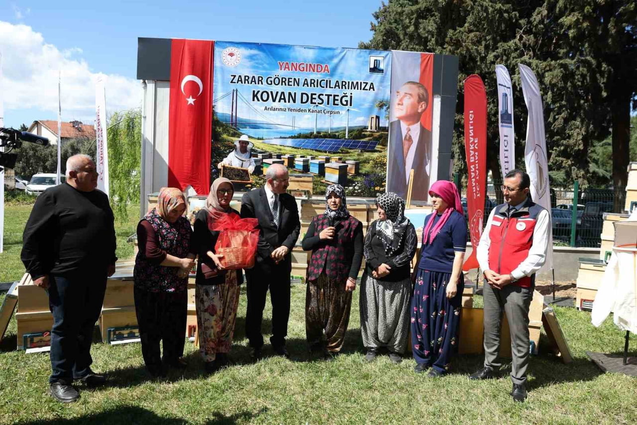 ÇANAKKALE İLİNDE 2025 YILINDA MEYDANA GELEN ORMAN YANGINLARINDA ZARAR GÖREN ARICILARA KOVAN TEMİNİ...