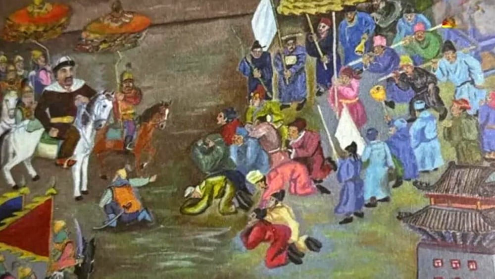 ÇİN’DEKİ BİR MÜZEDE MANAS DESTANINDAN SAHNELERİ TASVİR EDEN 6 RESİM BULUNDU