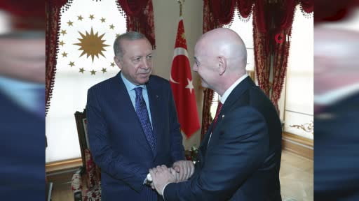 Cumhurbaşkanı Erdoğan, Fifa Başkanı İnfantino'yu kabul etti