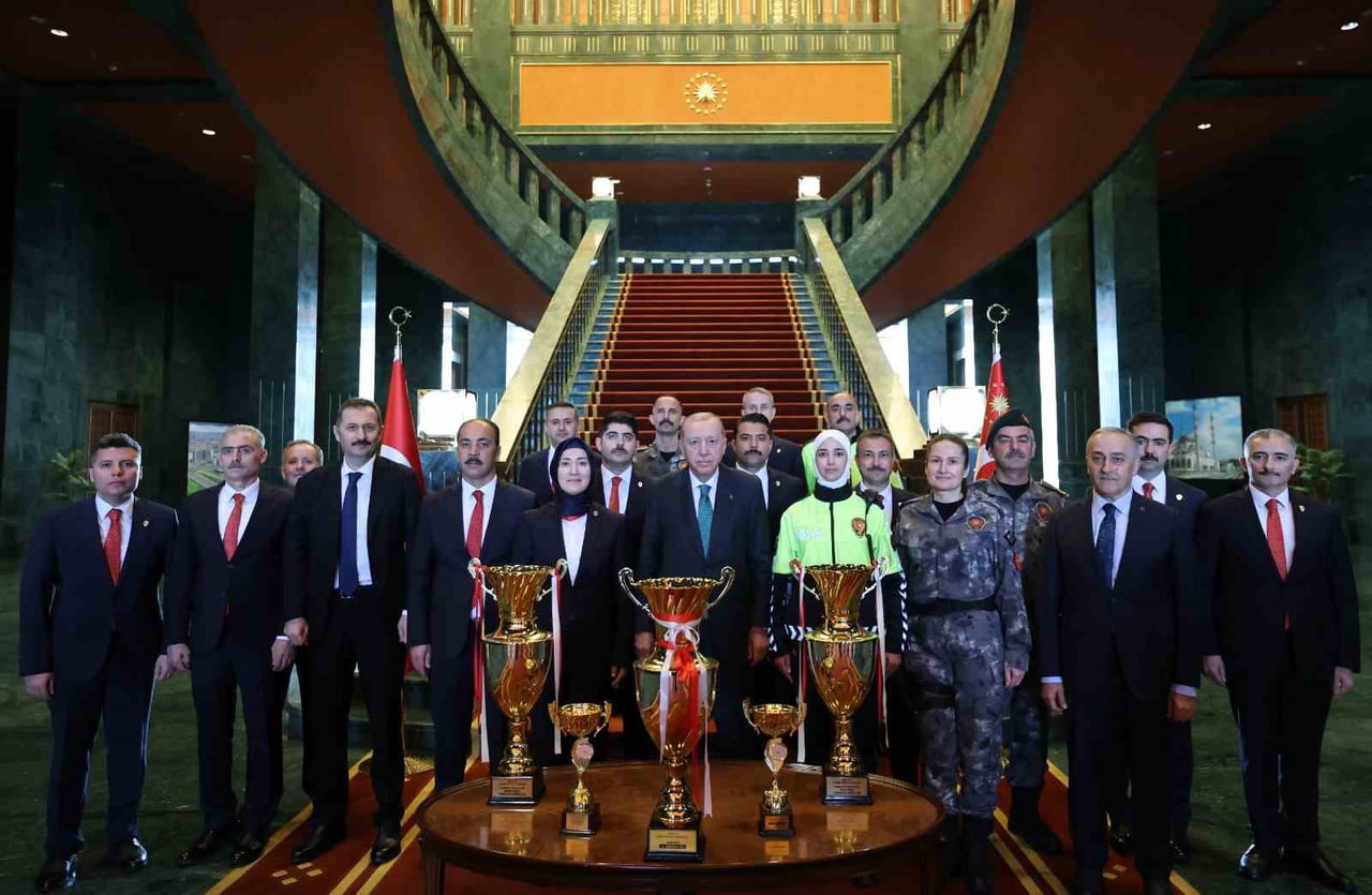 CUMHURBAŞKANI RECEP TAYYİP ERDOĞAN, TÜRK POLİS TEŞKİLATI'NIN 181. KURULUŞ YIL DÖNÜMÜ DOLAYISIYLA...
