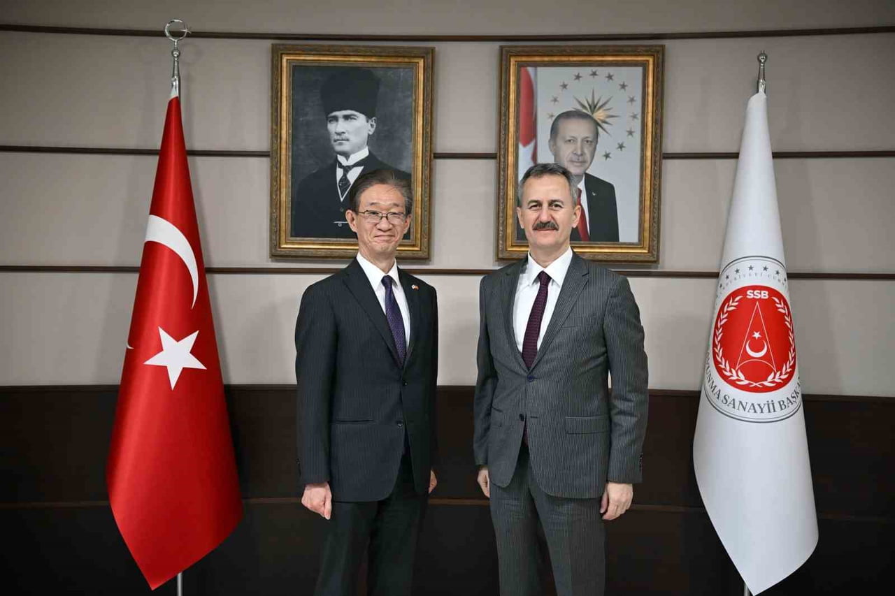 CUMHURBAŞKANLIĞI SAVUNMA SANAYİİ BAŞKANI HALUK GÖRGÜN, JAPONYA’NIN ANKARA BÜYÜKELÇİSİ TAMURA...