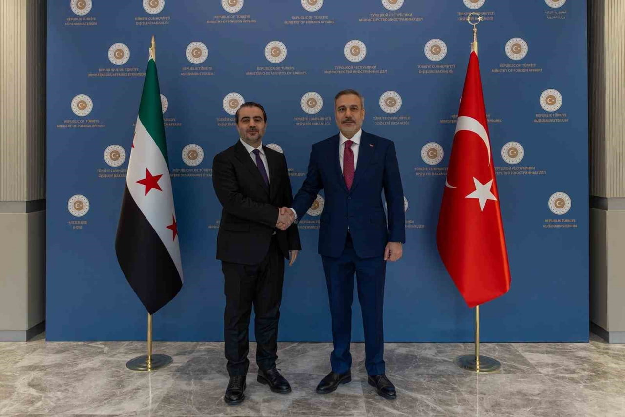 DIŞİŞLERİ BAKANI HAKAN FİDAN, SURİYE DIŞİŞLERİ BAKANI ESAD HASAN ŞEYBANİ İLE BİR ARAYA...