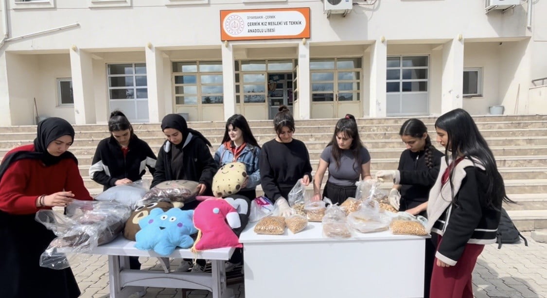 DİYARBAKIR’IN ÇERMİK İLÇESİNDE BULUNAN MESLEKİ TEKNİK KIZ MESLEK LİSESİ İLE KAYSERİ KOCASİNAN...