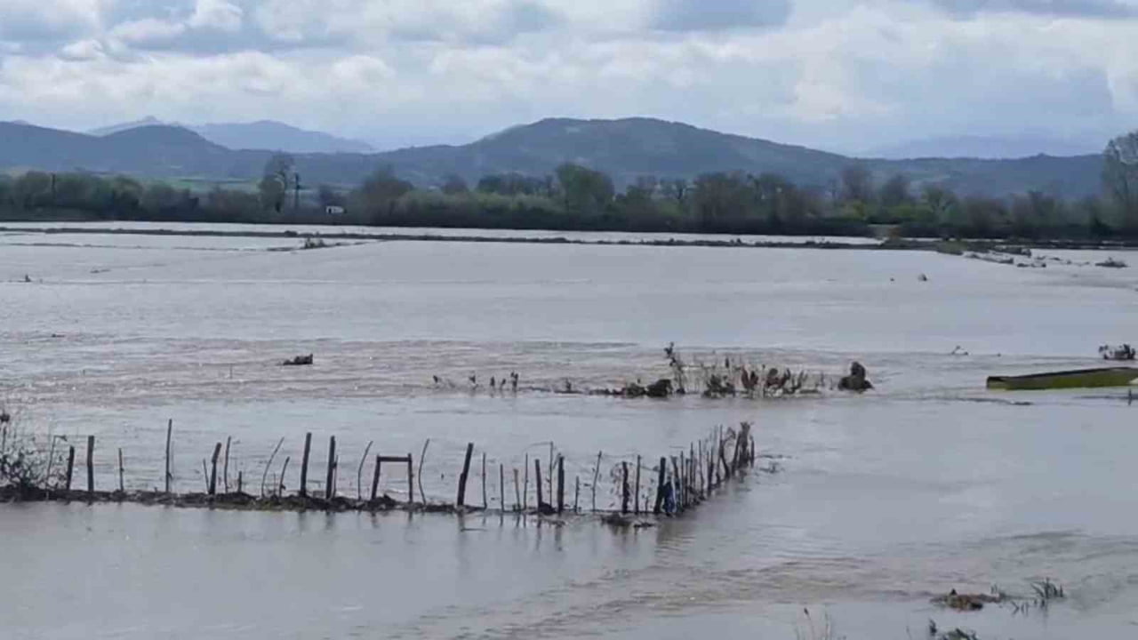 EDİRNE'DE ETKİLİ OLAN YAĞIŞLAR, MERİÇ NEHRİ'NİN DEBİSİNİN YÜKSELMESİNE SEBEP OLDU. TAŞKIN SULARI...