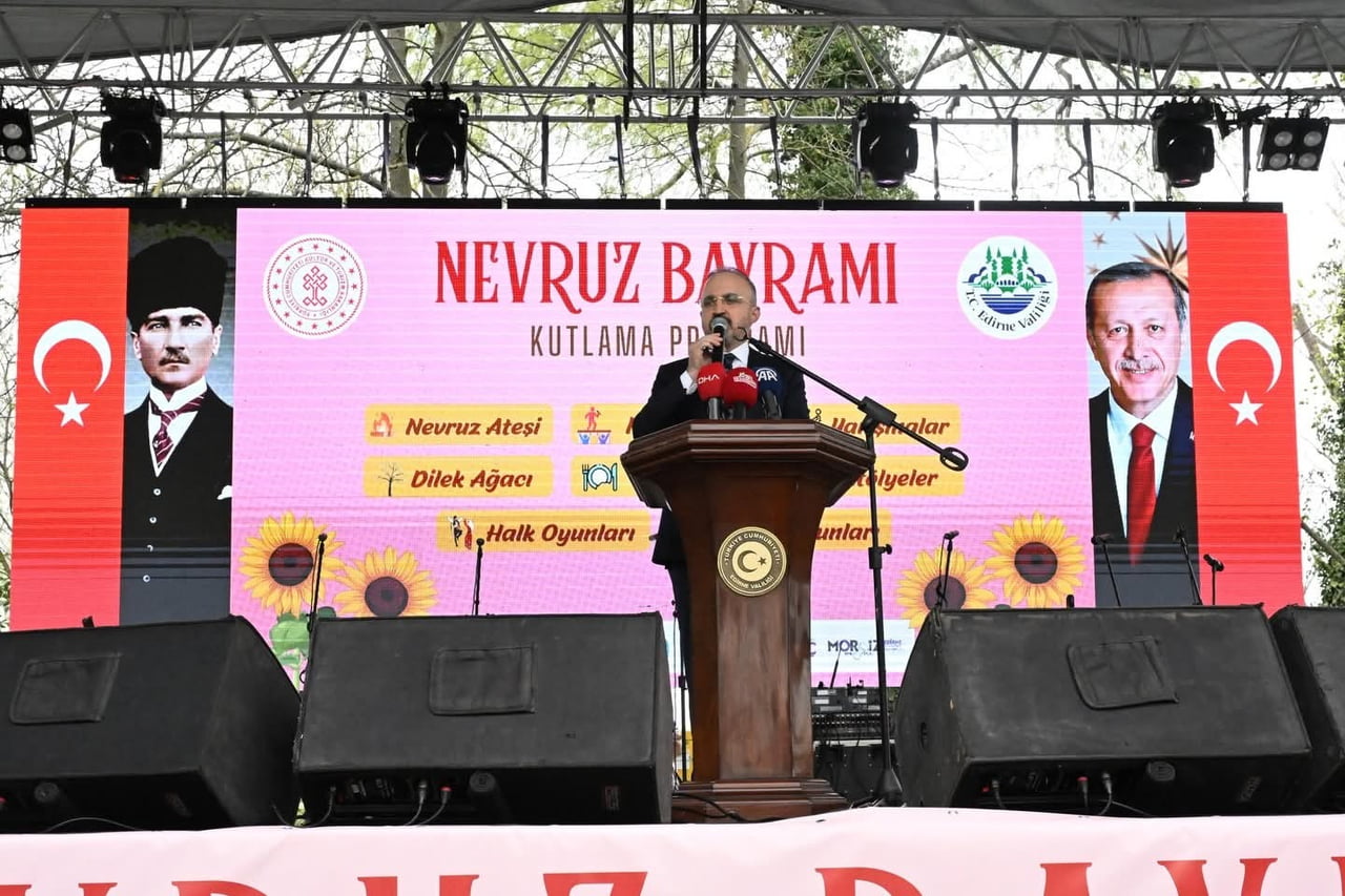 EDİRNE’DE NEVRUZ KETLAMALARINDA "GÜÇLÜ TÜRKİYE" MESAJI VERİLDİ