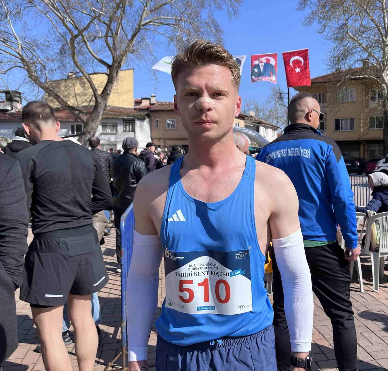 ERKEKLER KATEGORİSİ BİRİNCİSİ BERK ÖZTÜRK, YARIŞ SONRASI YAPTIĞI AÇIKLAMADA, "BANDIRMA'DAN...