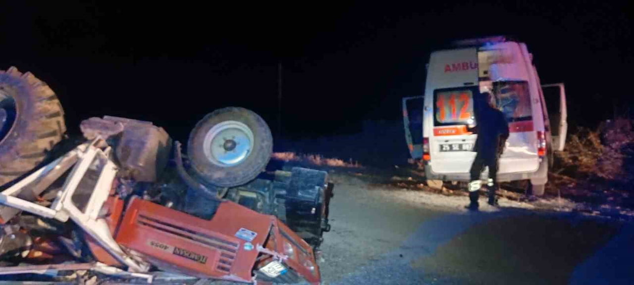 ERZURUM’UN OLTU İLÇESİNDE MEYDANA GELEN TRAFİK KAZASINDA 1’İ AMBULANS ŞOFÖRÜ, 2’Sİ SAĞLIK...