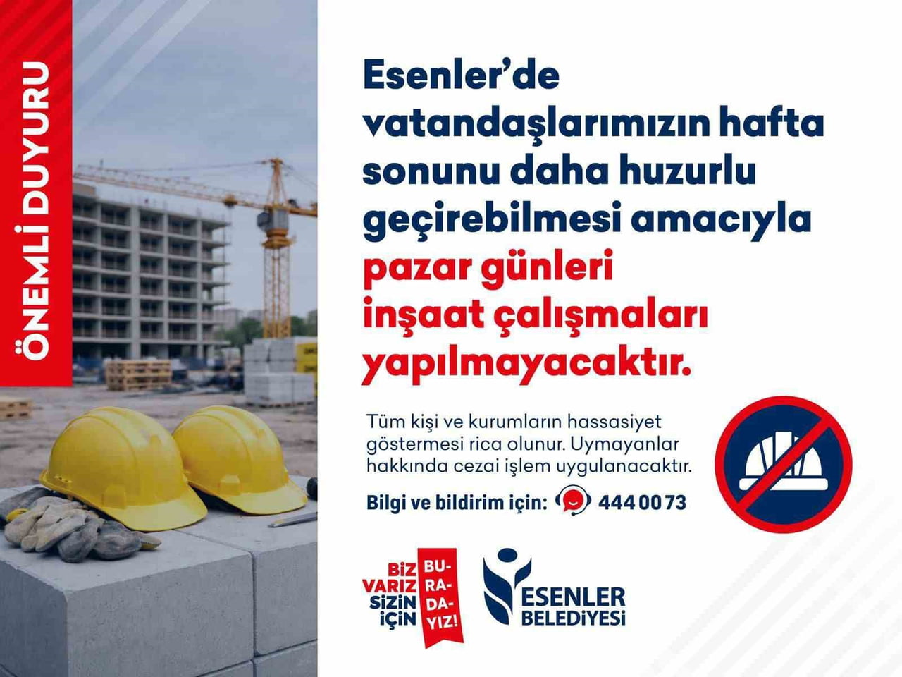 ESENLER BELEDİYESİ, İLÇEDE VATANDAŞLARIN HAFTA SONUNU DAHA HUZURLU GEÇİREBİLMESİ İÇİN PAZAR...