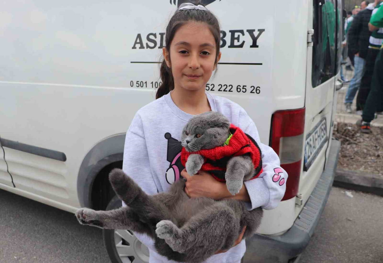 ESKİŞEHİRSPOR TARAFTARI ARİFE MASAL SARITAŞ, ANKARA DEMİRSPOR MAÇINDA BURSASPOR'A DESTEK VERMEK...