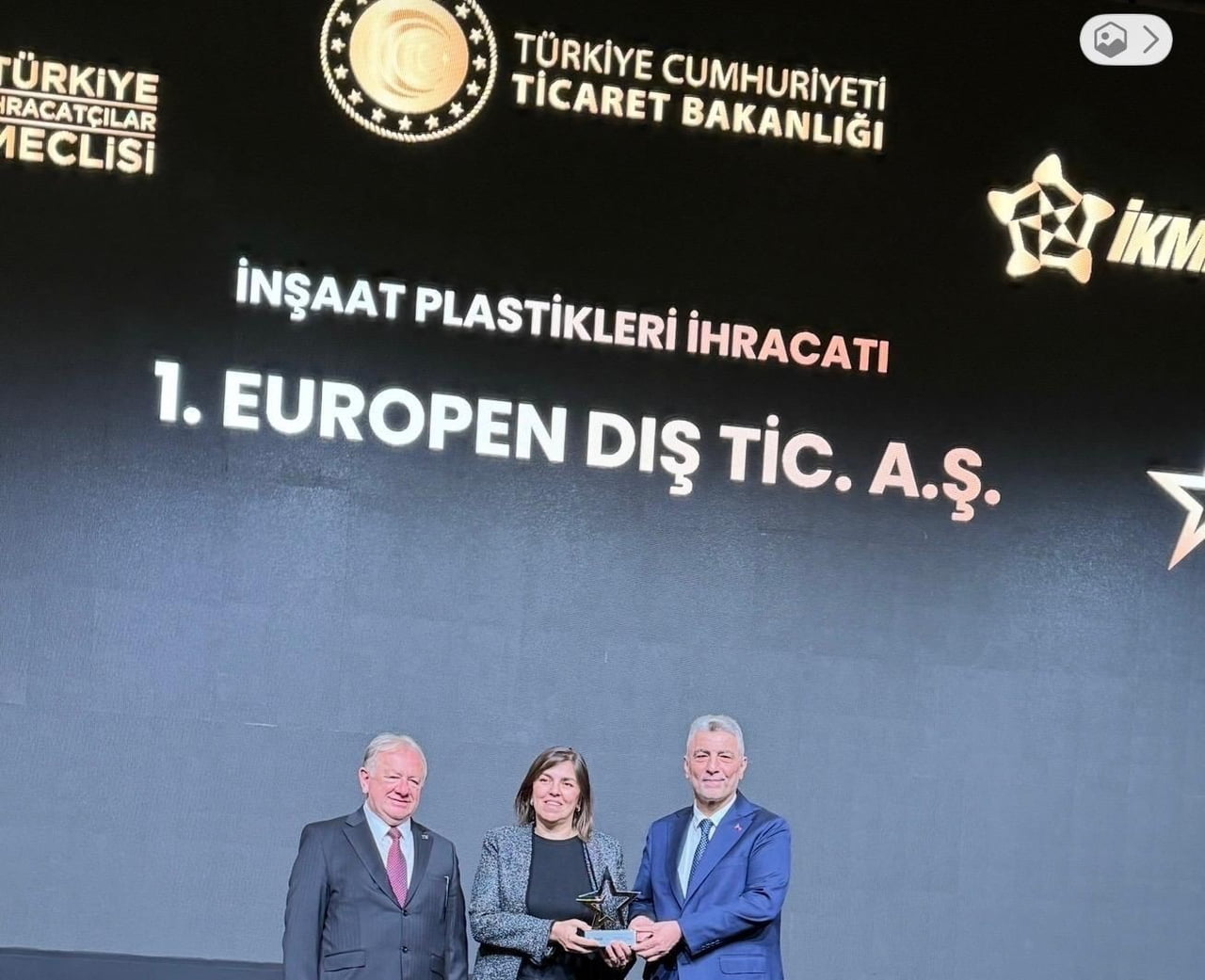 EUROPEN’İN ÖDÜLÜ, ÖMER BOLAT TARAFINDAN TAKDİM EDİLDİ.