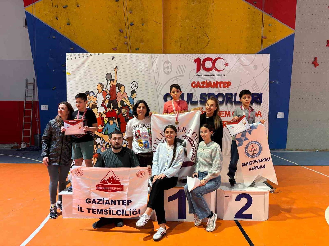 GAZİANTEP’TE ‘OKUL SPORLARI TIRMANIŞ YARIŞMASI’ YAPILDI