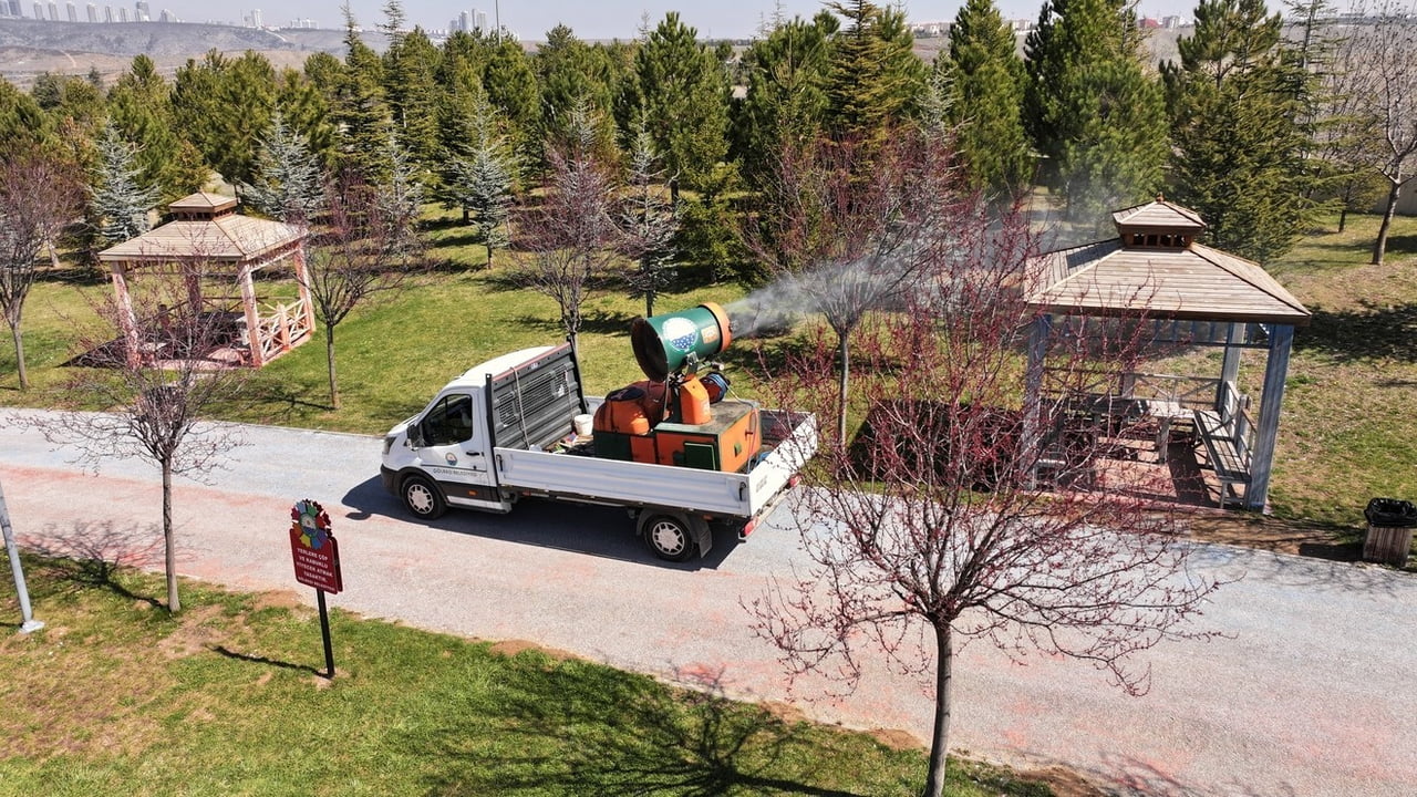 GÖLBAŞI BELEDİYESİ, SİVRİSİNEK VE HAŞERELERİ KIŞ AYLARINDA BAŞLATILAN KIŞLAK ÇALIŞMALARI VE...