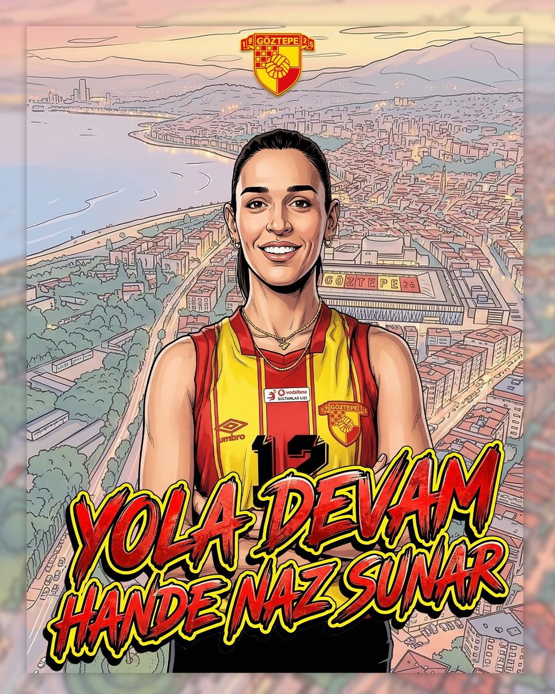 GÖZTEPE VOLEYBOL, ORTA OYUNCU HANDE NAZ SUNAR İLE SÖZLEŞME YENİLEYEREK YENİ SEZONDA DA BİRLİKTE...