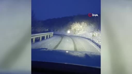 Güdül’de kar yağışı etkili oldu