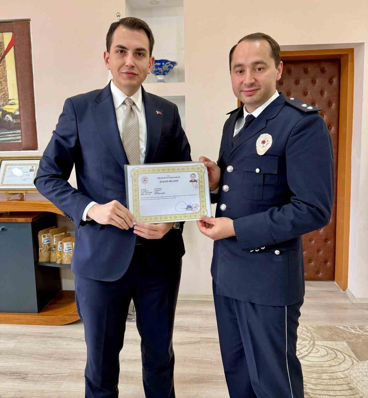 HİSARCIK KAYMAKAMI ATAM: "TÜRK POLİS TEŞKİLATI HUZURUMUZUN VE GÜVENLİĞİMİZİN...