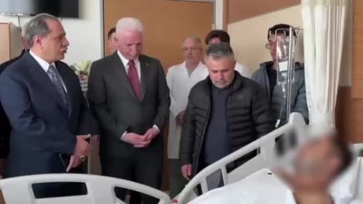 İçişleri Bakanı Çiftçi, Beşiktaş’taki terör saldırısında yaralanan polisle görüştü