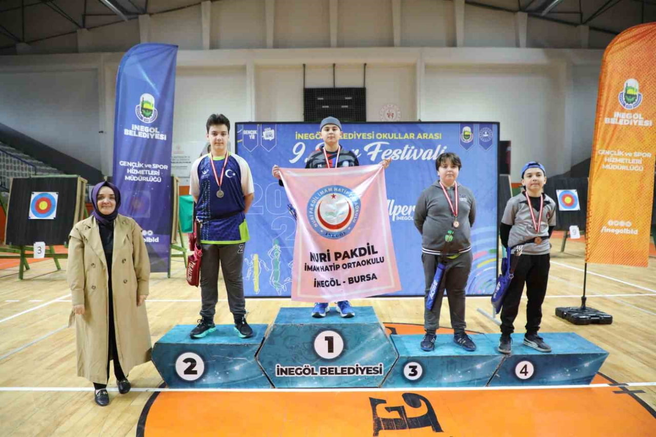 İNEGÖL BELEDİYESİ 9. OKULLAR ARASI SPOR FESTİVALİ KAPSAMINDA OKÇULUK BRANŞI MÜSABAKALARI 18...