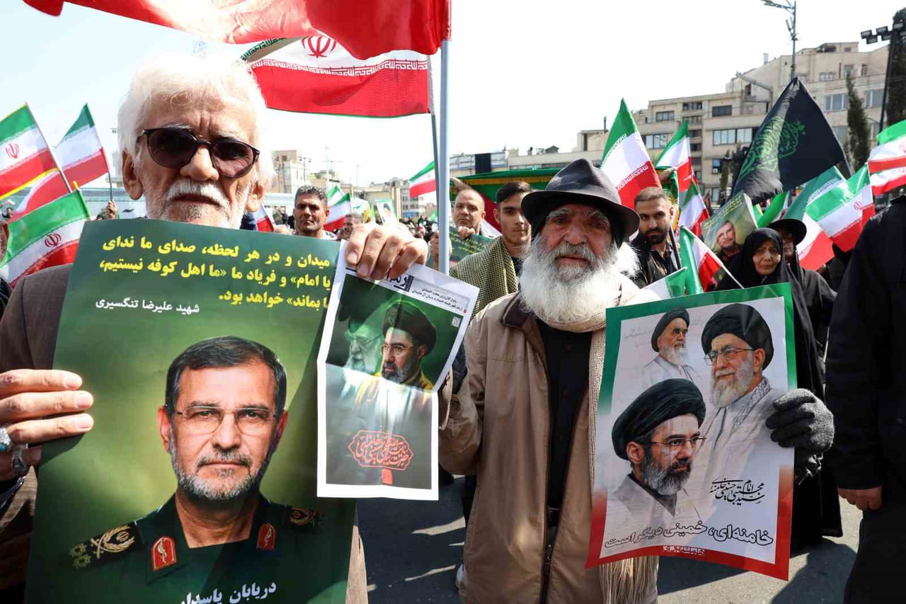 İRAN'IN BAŞKENTİ TAHRAN'DA ABD VE İSRAİL SALDIRILARINDA HAYATINI KAYBEDEN DEVRİM MUHAFIZLARI...