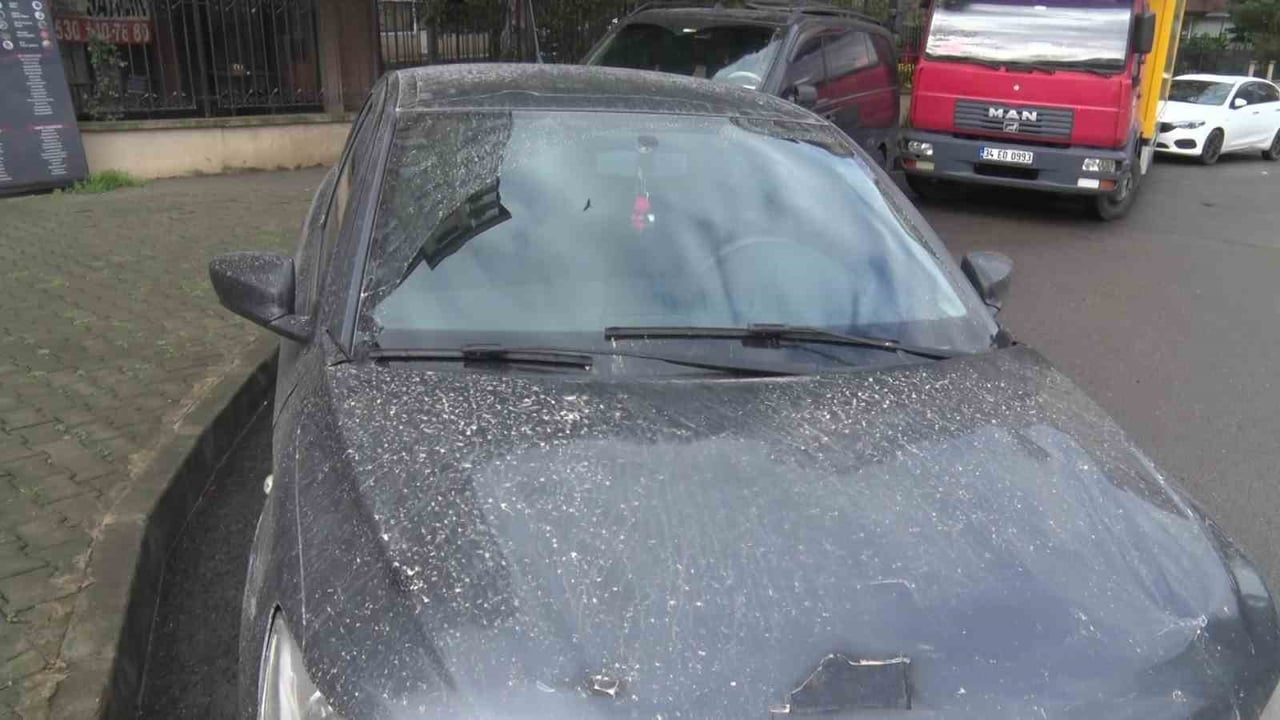 İSTANBUL’DA SABAHIN İLK SAATLERİNDE ETKİSİNİ GÖSTEREN ÇAMUR YAĞMURU, ARAÇLARIN ÜZERİNİ ADETA...