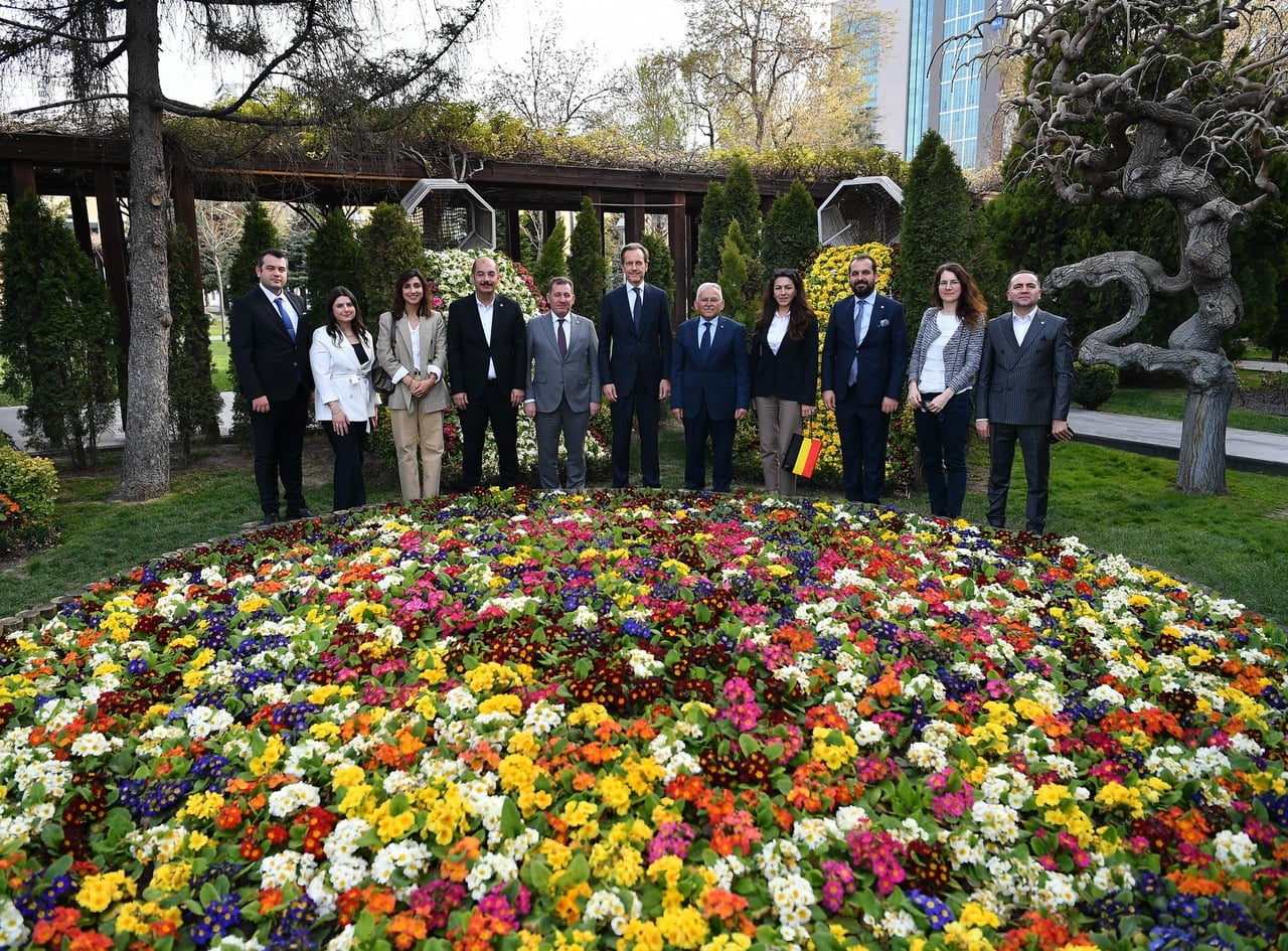 KAYSERİ BÜYÜKŞEHİR BELEDİYE BAŞKANI DR. MEMDUH BÜYÜKKILIÇ, BELÇİKA’NIN ANKARA BÜYÜKELÇİSİ HENDRİK...
